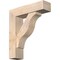 Ekena Millwork Funston Block Smooth Bracket w/ Offset Brace, Douglas Fir, 7 1/2"W x 28"D x 32"H BKT0806X28X32FST05SDF - alternate 1
